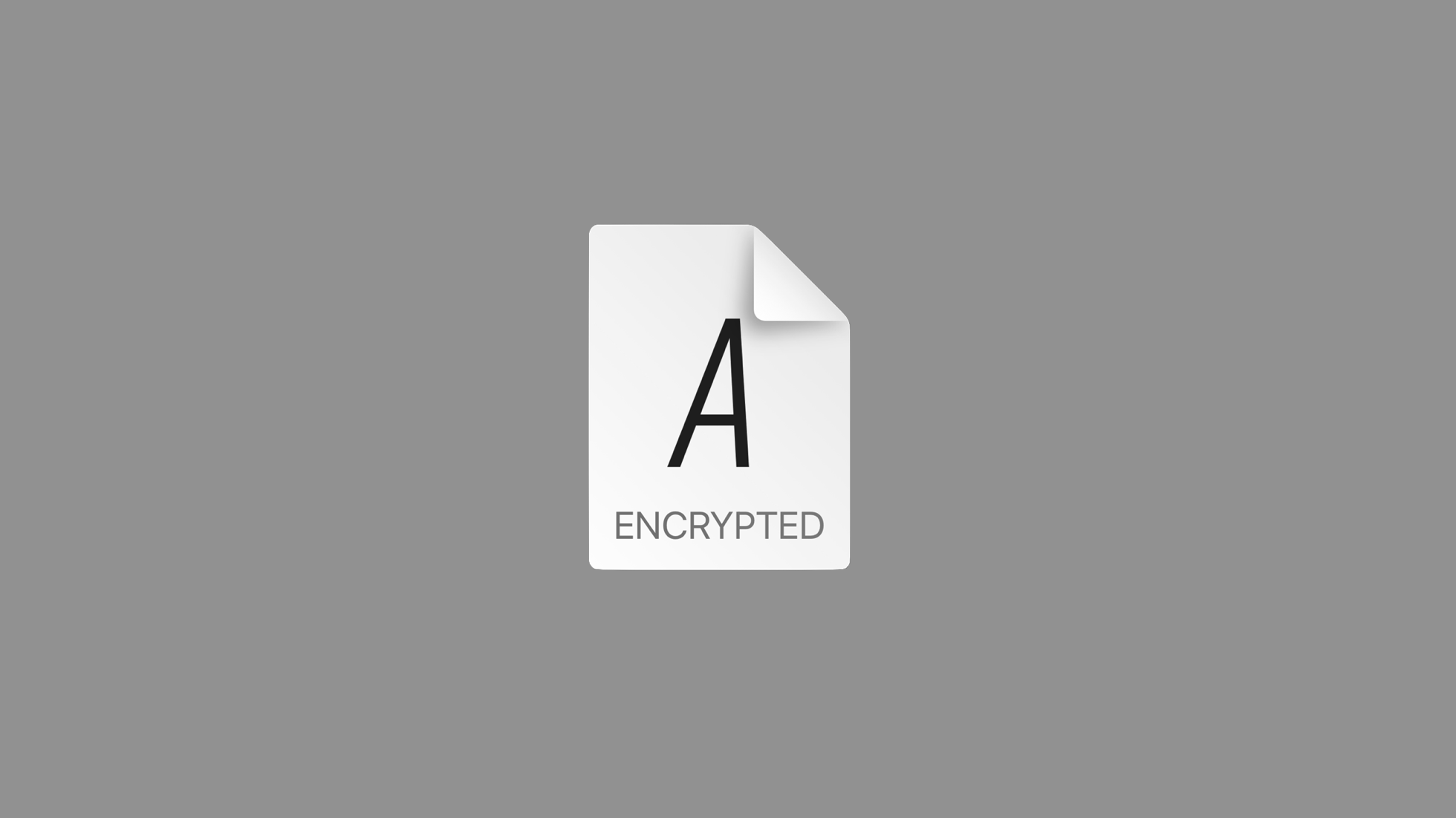 Algebraic encrypted file icon on macOS